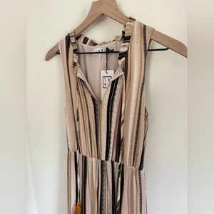 THML Boho striped tiered maxi dress NWT!